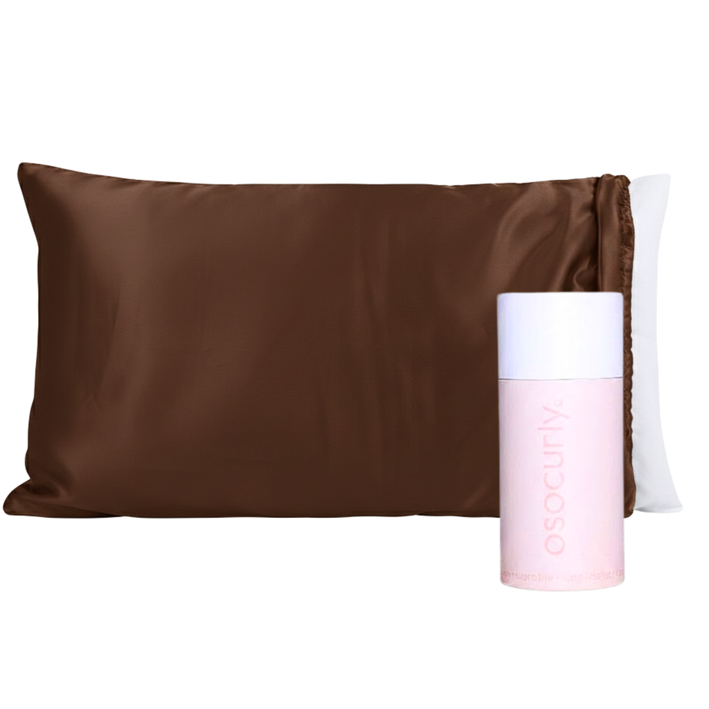 2-in-1 Satin Pillowcase Bonnet® for Curly Hair | Silky Soft Double Layered Satin
