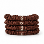 Slim Satin Scrunchies (Pack of 4)