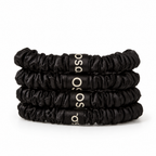 Slim Satin Scrunchies (Pack of 4)