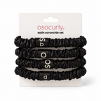 Slim Satin Scrunchies (Pack of 4)