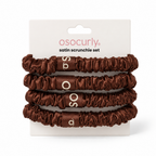 Slim Satin Scrunchies (Pack of 4)
