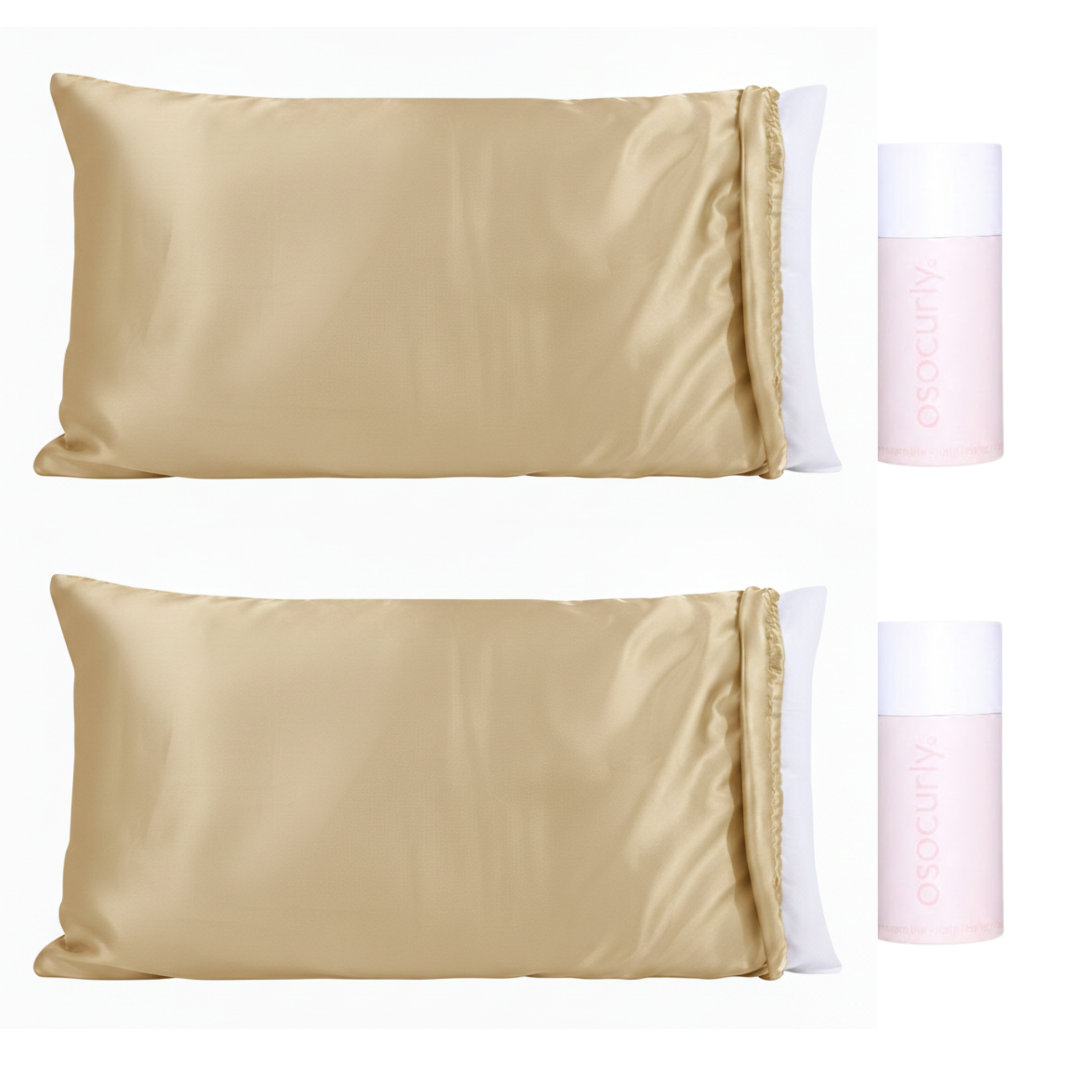x2 Satin Pillowcase Bonnet Bundle
