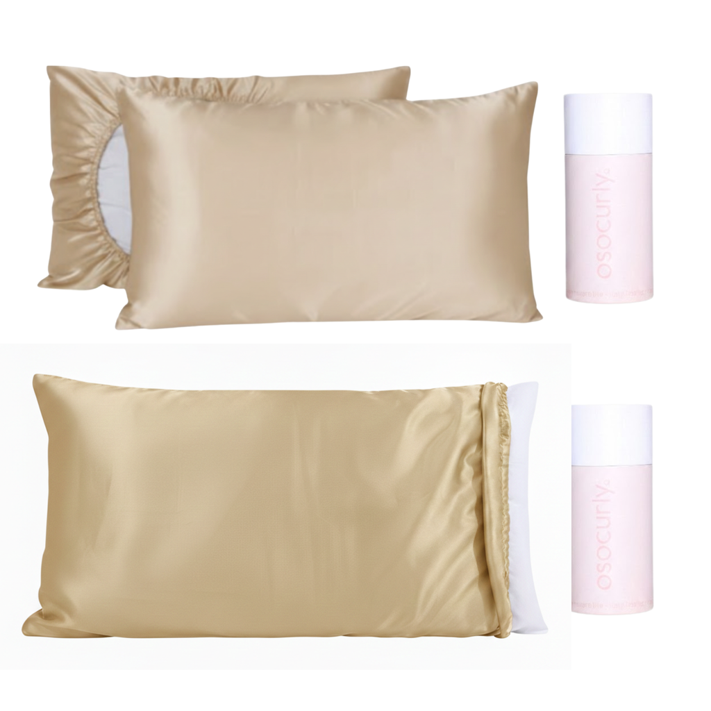 Reversible Satin Pillowcase & Pillowcase Bonnet Bundle