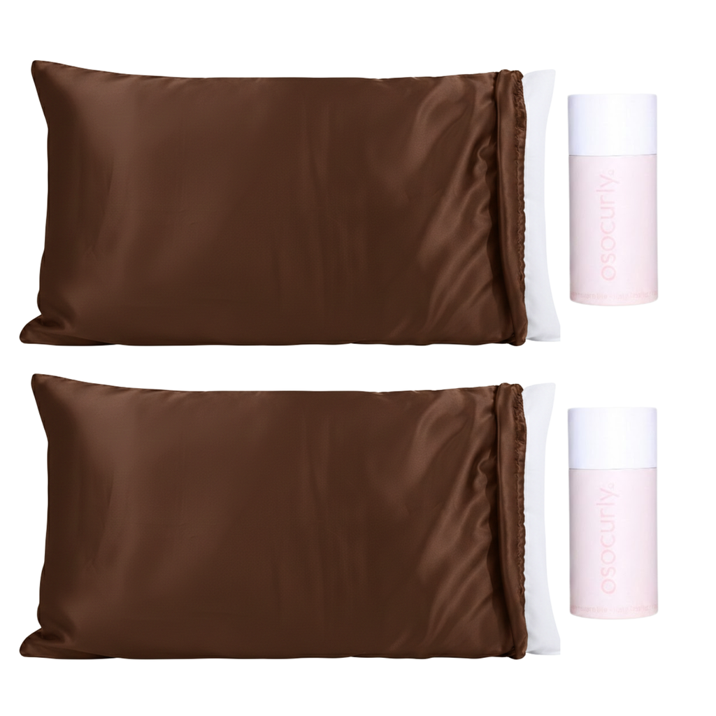 x2 Satin Pillowcase Bonnet Bundle