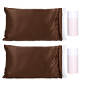 x2 Satin Pillowcase Bonnet Bundle