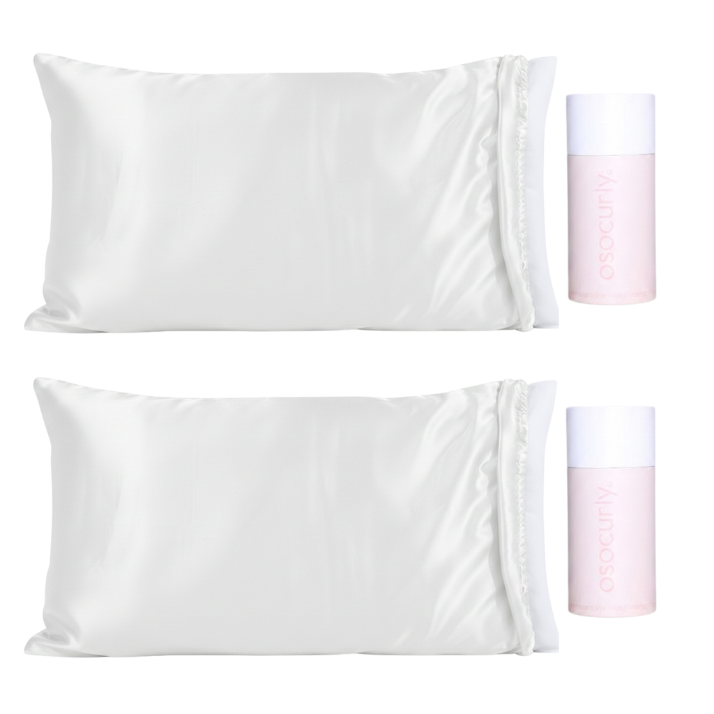 x2 Satin Pillowcase Bonnet Bundle