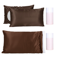 Reversible Satin Pillowcase & Pillowcase Bonnet Bundle