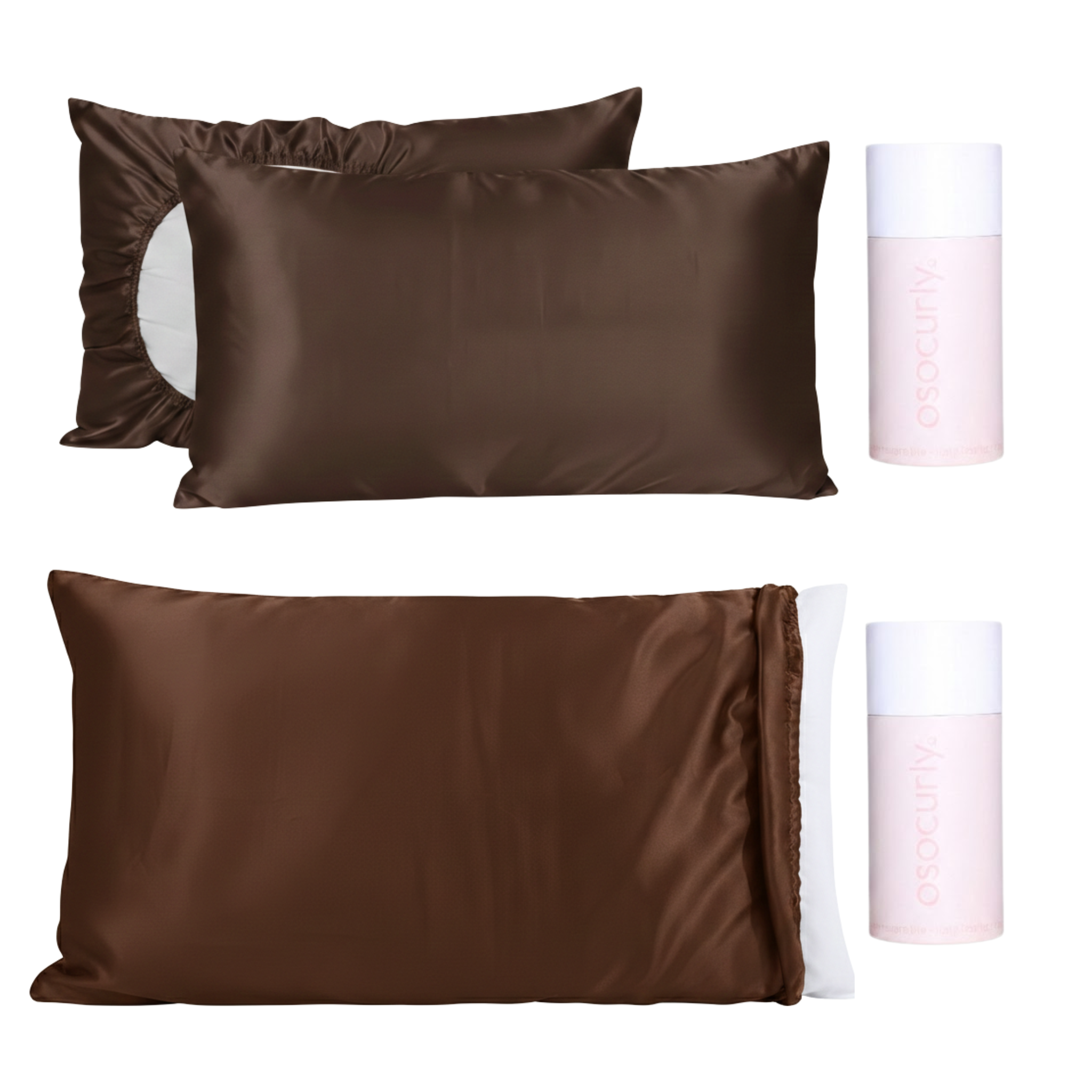Reversible Satin Pillowcase & Pillowcase Bonnet Bundle