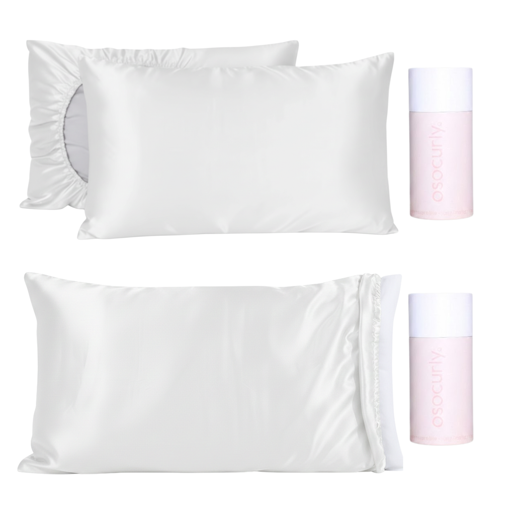 Reversible Satin Pillowcase & Pillowcase Bonnet Bundle