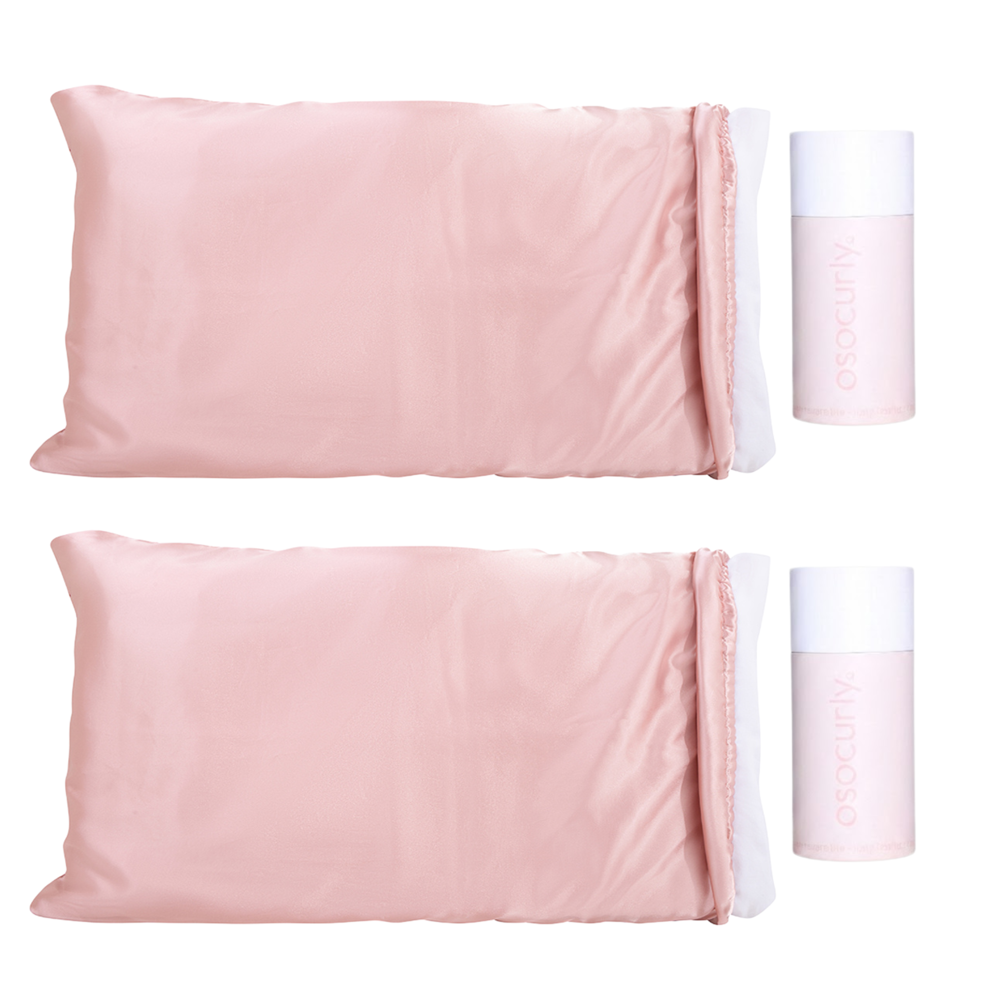 x2 Satin Pillowcase Bonnet Bundle