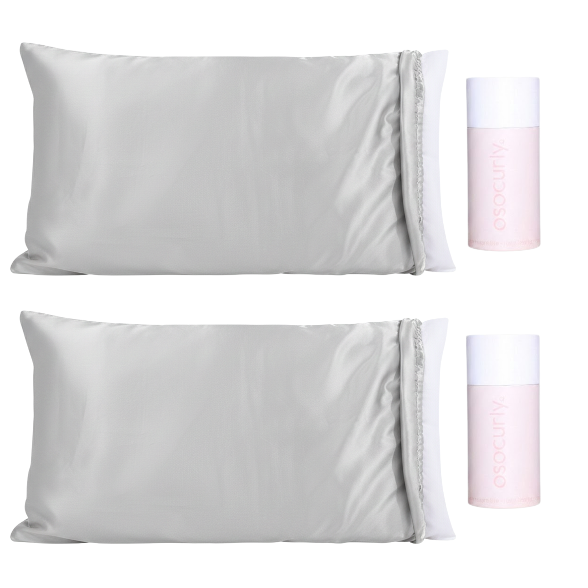 x2 Satin Pillowcase Bonnet Bundle