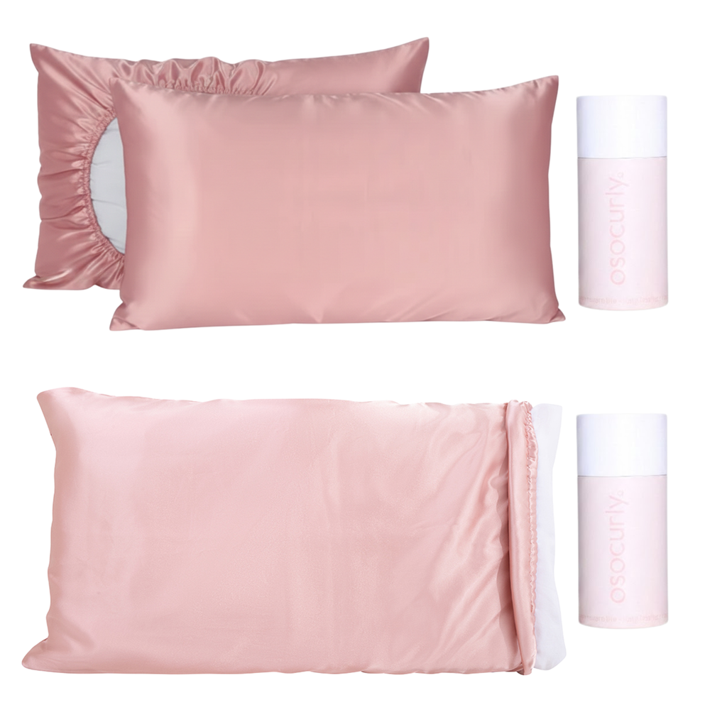 Reversible Satin Pillowcase & Pillowcase Bonnet Bundle