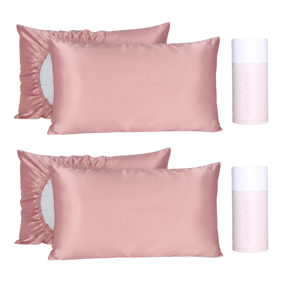 2x Reversible Satin Pillowcase Bundle