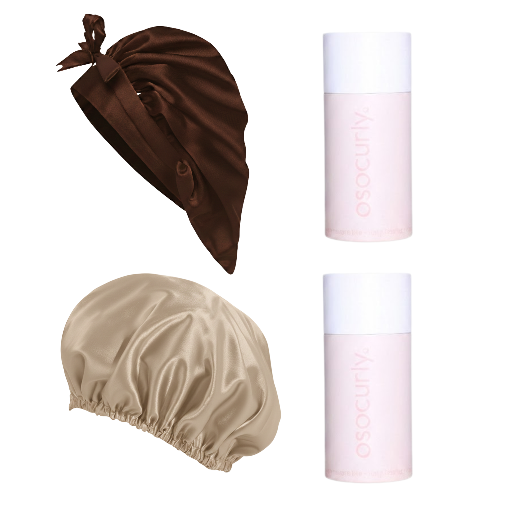Satin-Tie Bonnet & Reversible Bonnet Bundle