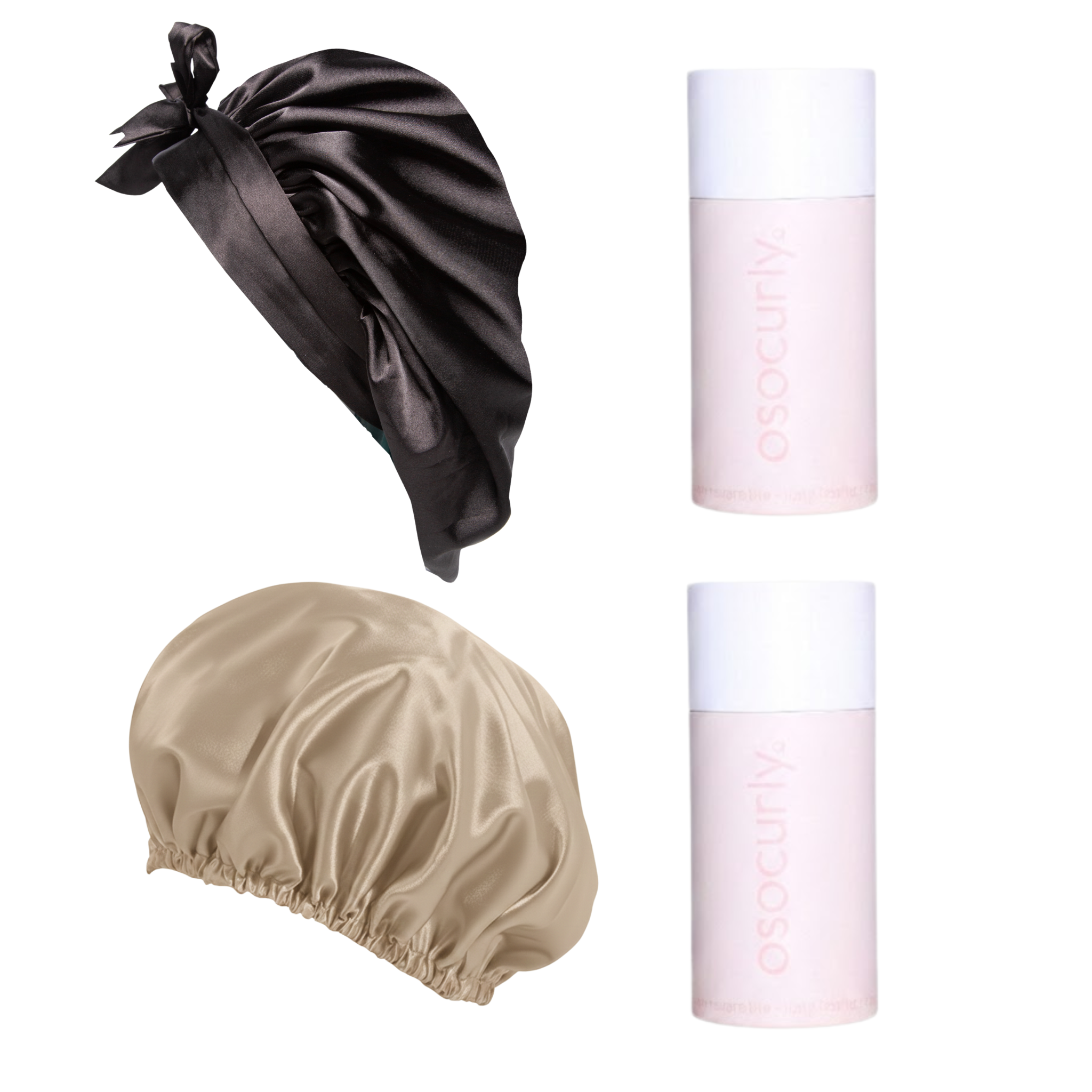 Satin-Tie Bonnet & Reversible Bonnet Bundle
