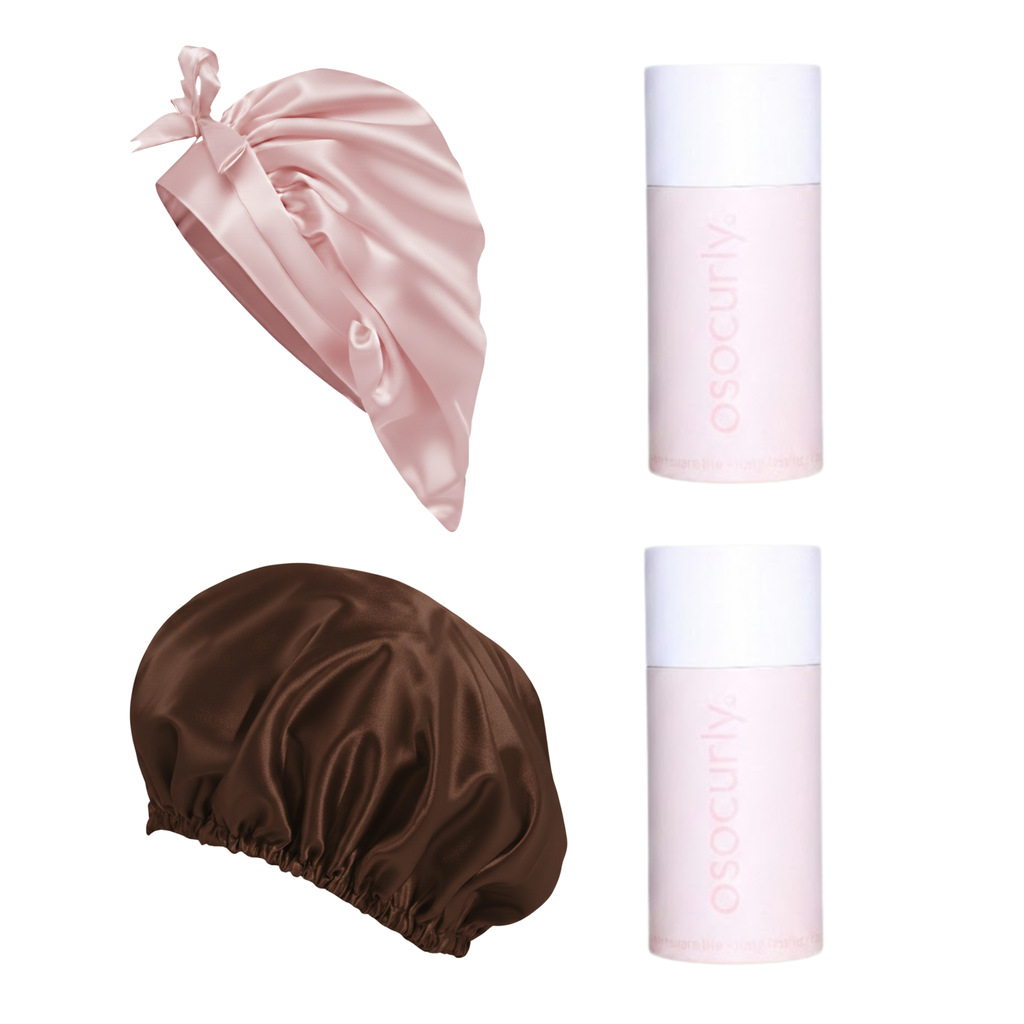 Satin-Tie Bonnet & Reversible Bonnet Bundle