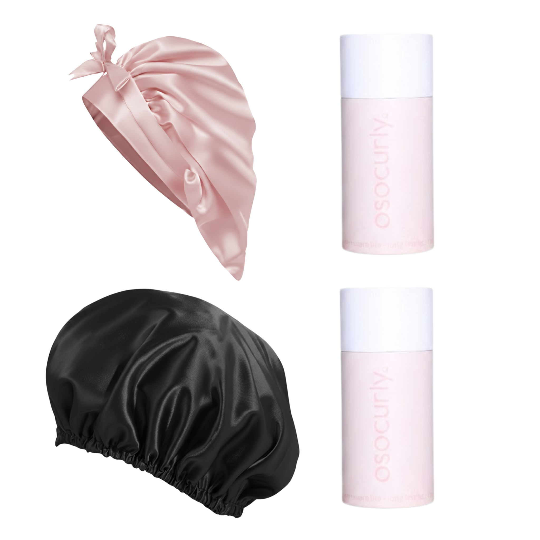 Satin-Tie Bonnet & Reversible Bonnet Bundle