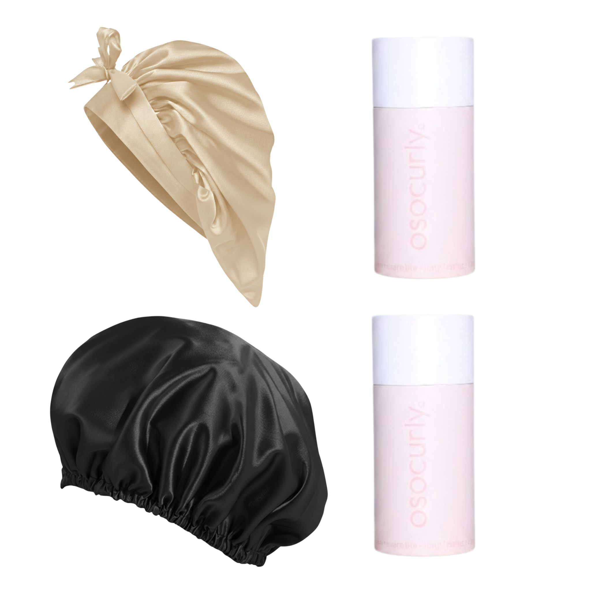Satin-Tie Bonnet & Reversible Bonnet Bundle