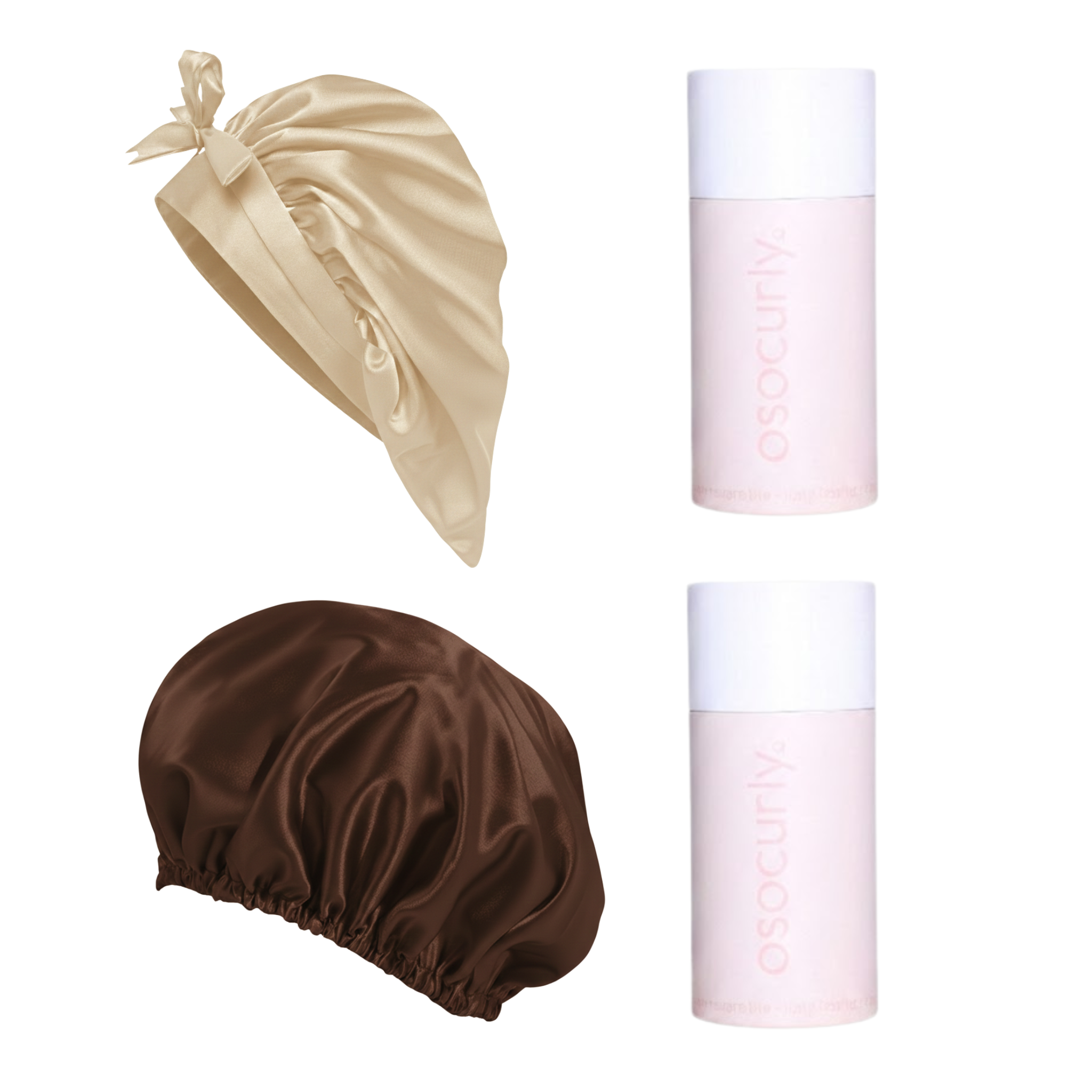 Satin-Tie Bonnet & Reversible Bonnet Bundle