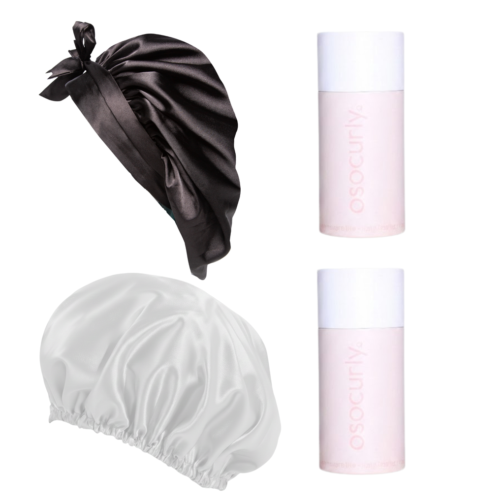 Satin-Tie Bonnet & Reversible Bonnet Bundle