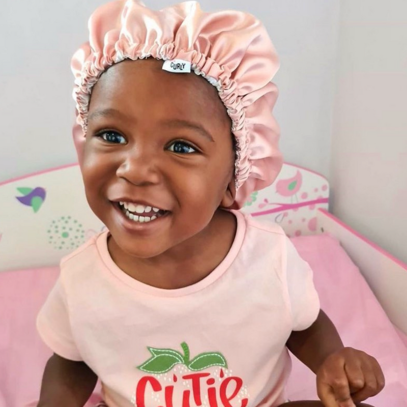 Kids Reversible Satin Bonnet
