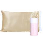 2-in-1 Satin Pillowcase Bonnet® for Curly Hair | Silky Soft Double Layered Satin