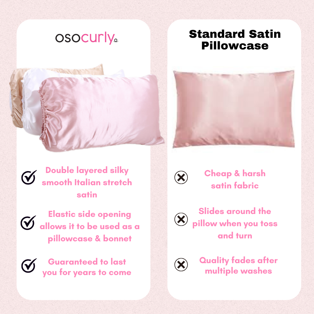 2-in-1 Satin Pillowcase Bonnet®