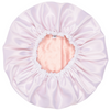 Load image into Gallery viewer, pink white satin bonnet