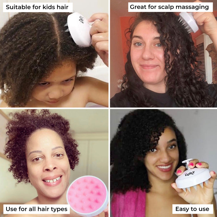 O So Curly Scalp Massaging Shampoo Brush